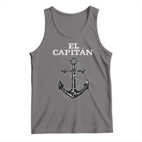 El Capitan Boating Captain Tank Top Funny Boat Sailing Vintage Anchor