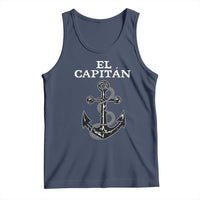 El Capitan Boating Captain Tank Top Funny Boat Sailing Vintage Anchor