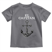 El Capitan Boating Captain Toddler T Shirt Funny Boat Sailing Vintage Anchor