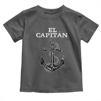 El Capitan Boating Captain Toddler T Shirt Funny Boat Sailing Vintage Anchor