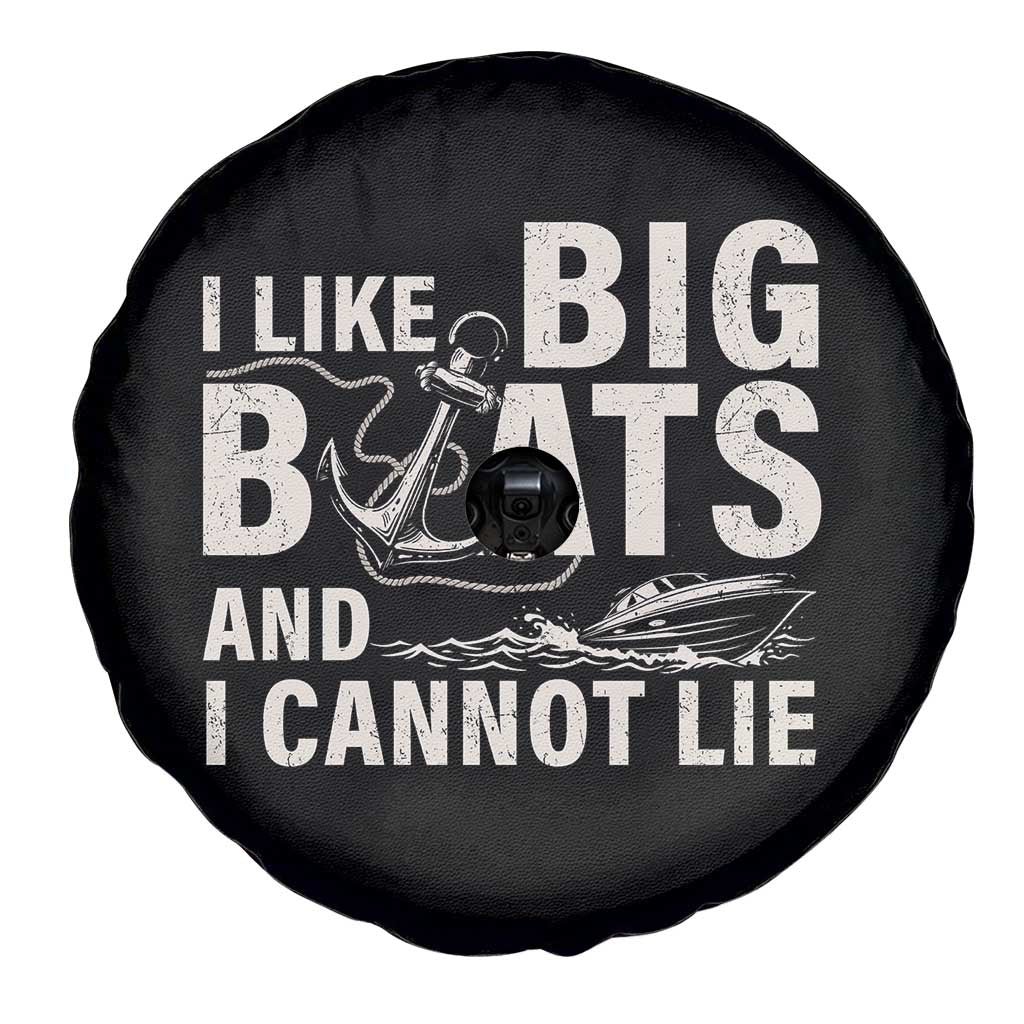 I Like Big Boats And I Cannot Lie Spare Tire Cover Funny Boating Cruise Ship