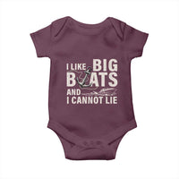 I Like Big Boats And I Cannot Lie Baby Onesie Funny Boating Cruise Ship