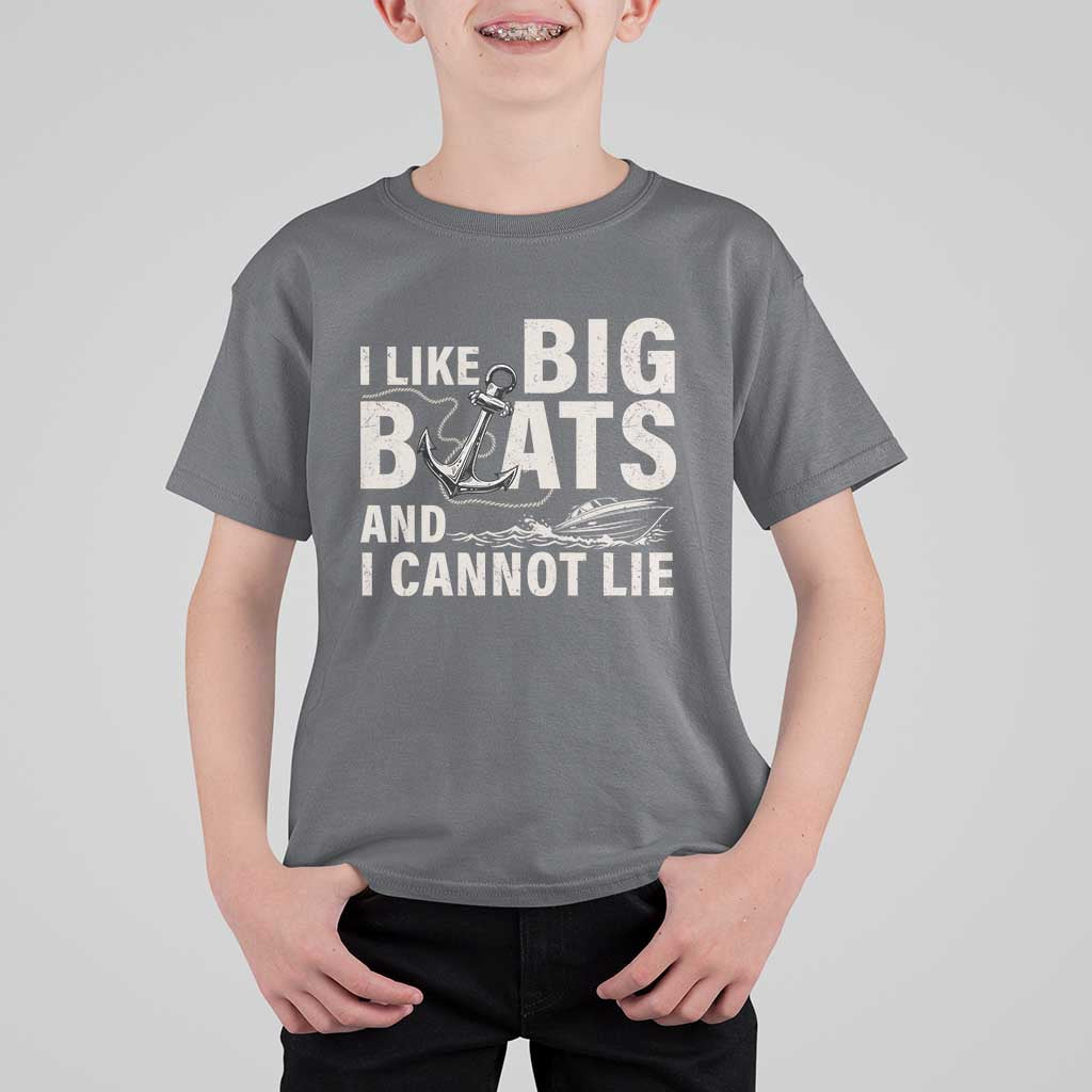 I Like Big Boats And I Cannot Lie T Shirt For Kid Funny Boating Cruise Ship