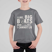 I Like Big Boats And I Cannot Lie T Shirt For Kid Funny Boating Cruise Ship
