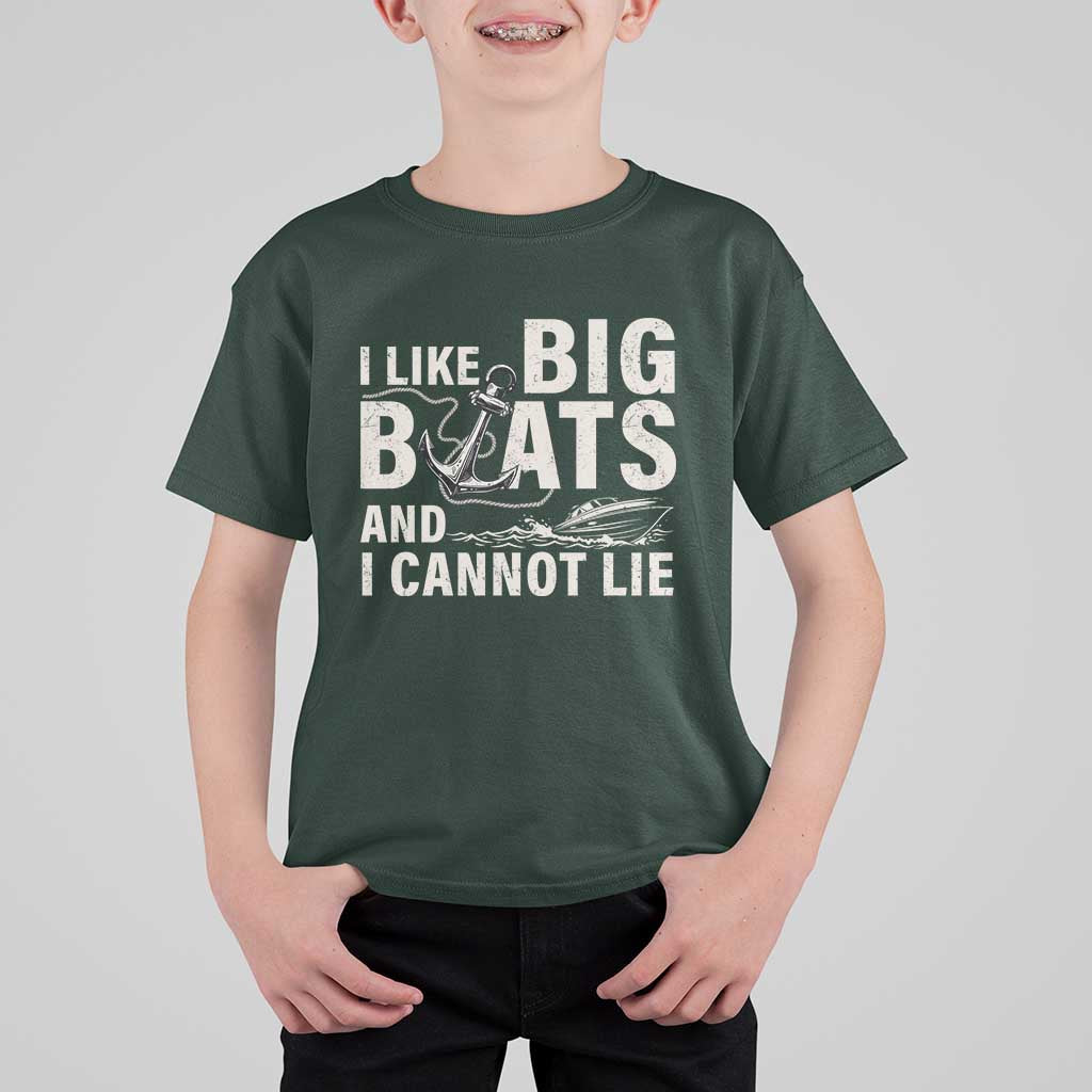 I Like Big Boats And I Cannot Lie T Shirt For Kid Funny Boating Cruise Ship
