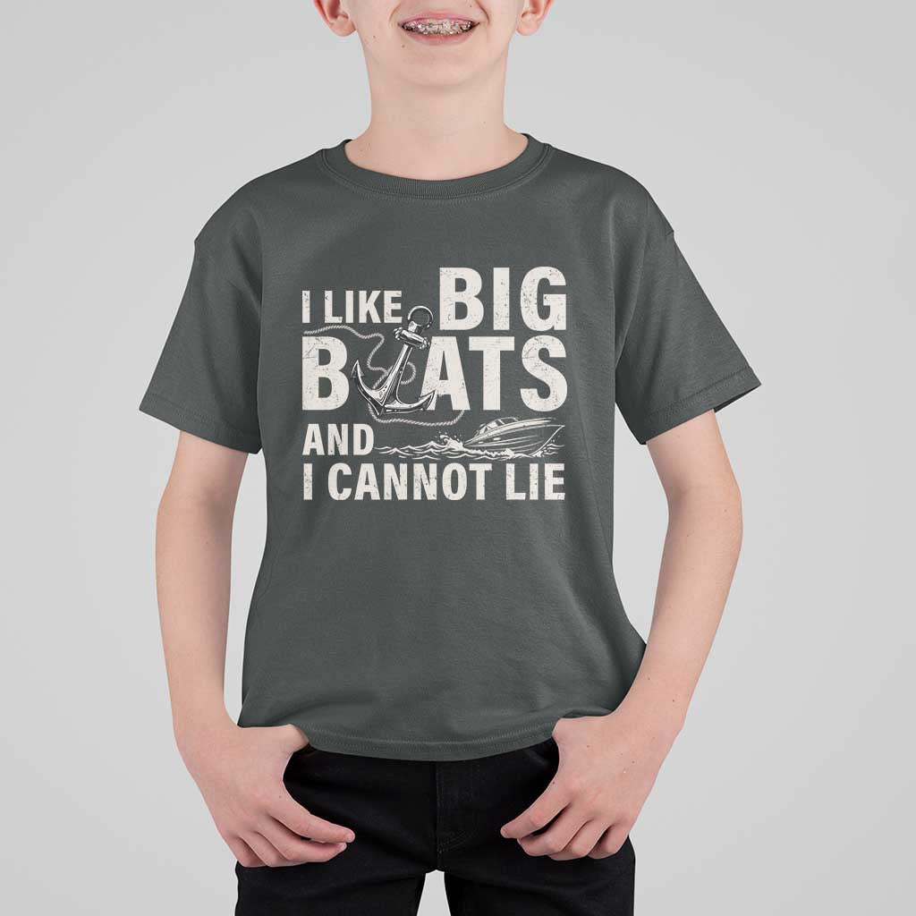 I Like Big Boats And I Cannot Lie T Shirt For Kid Funny Boating Cruise Ship