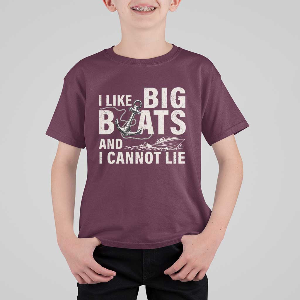 I Like Big Boats And I Cannot Lie T Shirt For Kid Funny Boating Cruise Ship