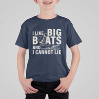 I Like Big Boats And I Cannot Lie T Shirt For Kid Funny Boating Cruise Ship