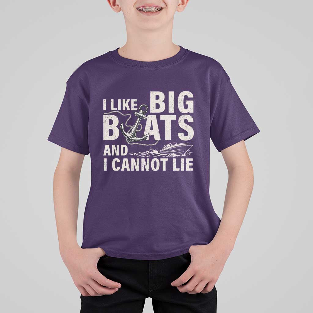 I Like Big Boats And I Cannot Lie T Shirt For Kid Funny Boating Cruise Ship