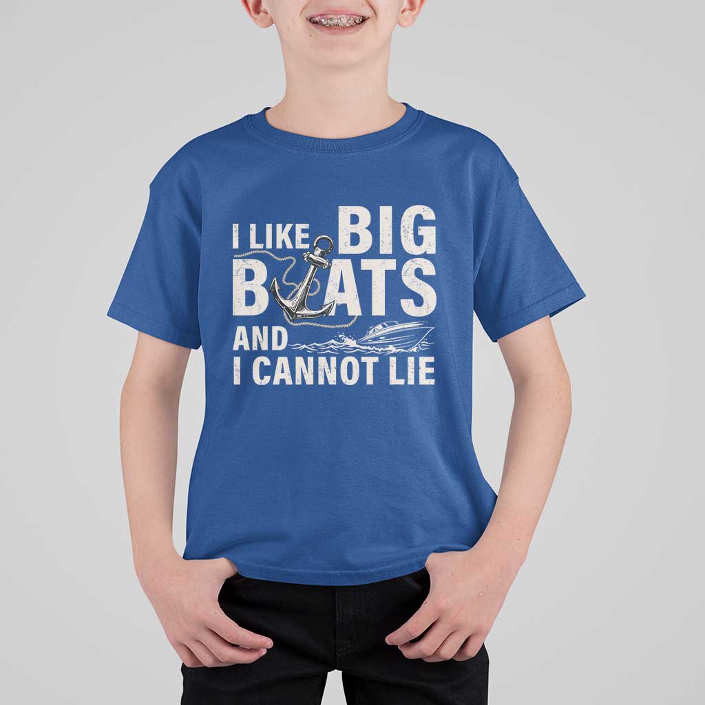 I Like Big Boats And I Cannot Lie T Shirt For Kid Funny Boating Cruise Ship