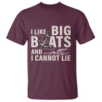 I Like Big Boats And I Cannot Lie T Shirt Funny Boating Cruise Ship
