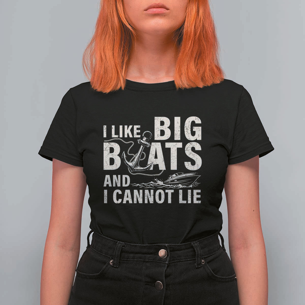 I Like Big Boats And I Cannot Lie T Shirt For Women Funny Boating Cruise Ship