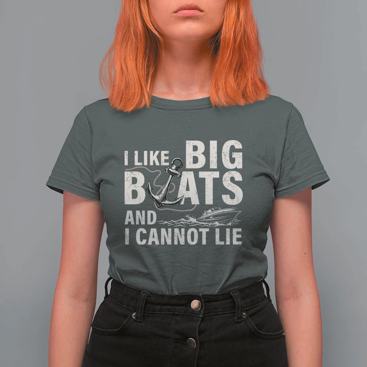 I Like Big Boats And I Cannot Lie T Shirt For Women Funny Boating Cruise Ship