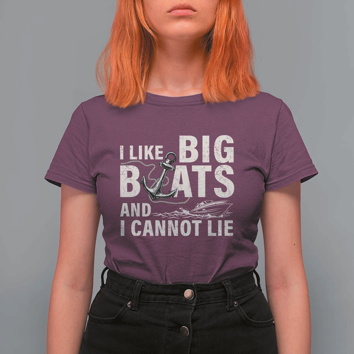 I Like Big Boats And I Cannot Lie T Shirt For Women Funny Boating Cruise Ship