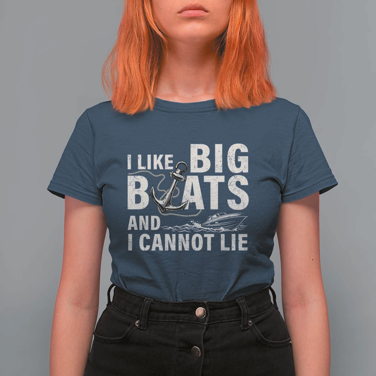 I Like Big Boats And I Cannot Lie T Shirt For Women Funny Boating Cruise Ship