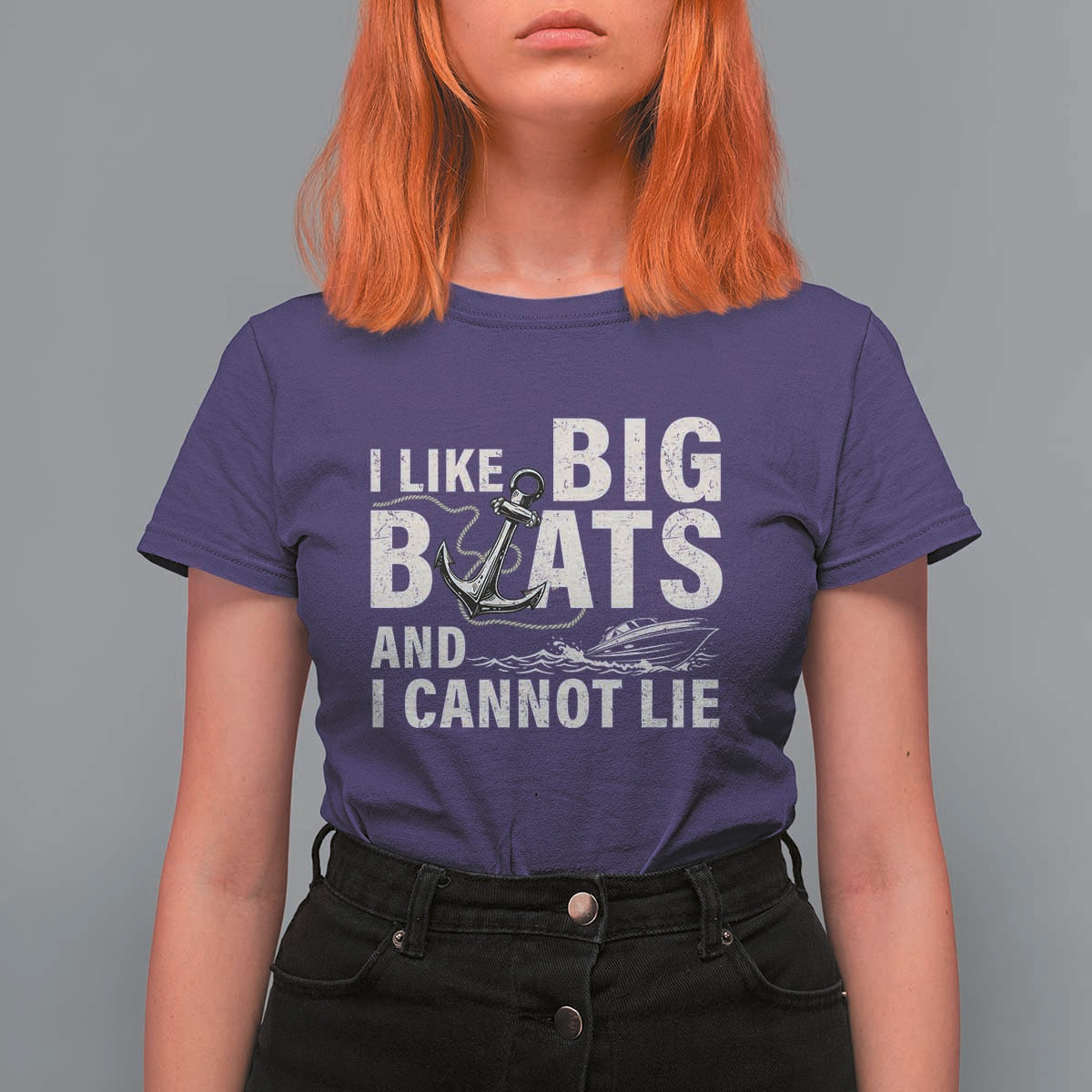 I Like Big Boats And I Cannot Lie T Shirt For Women Funny Boating Cruise Ship