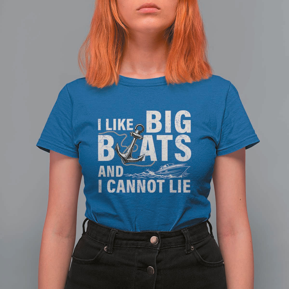 I Like Big Boats And I Cannot Lie T Shirt For Women Funny Boating Cruise Ship