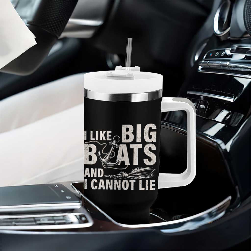 I Like Big Boats And I Cannot Lie Tumbler With Handle Funny Boating Cruise Ship
