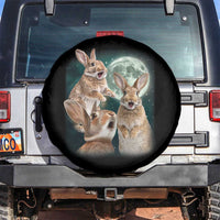 Funny Three Bunny Moon Humorous Rabbit Meme Spare Tire Cover