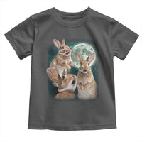 Funny Three Bunny Moon Humorous Rabbit Meme Toddler T Shirt