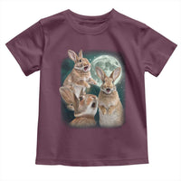 Funny Three Bunny Moon Humorous Rabbit Meme Toddler T Shirt