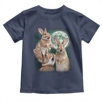 Funny Three Bunny Moon Humorous Rabbit Meme Toddler T Shirt