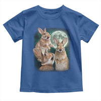 Funny Three Bunny Moon Humorous Rabbit Meme Toddler T Shirt