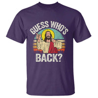 Funny Guess Who Is Back Jesus Easter Christian T Shirt