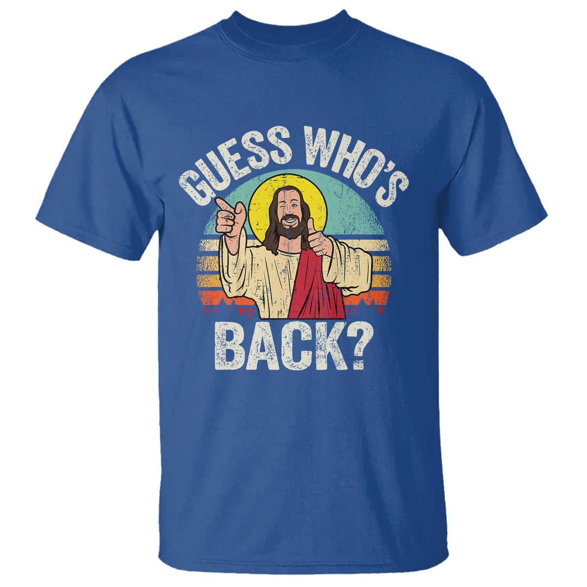 Funny Guess Who Is Back Jesus Easter Christian T Shirt