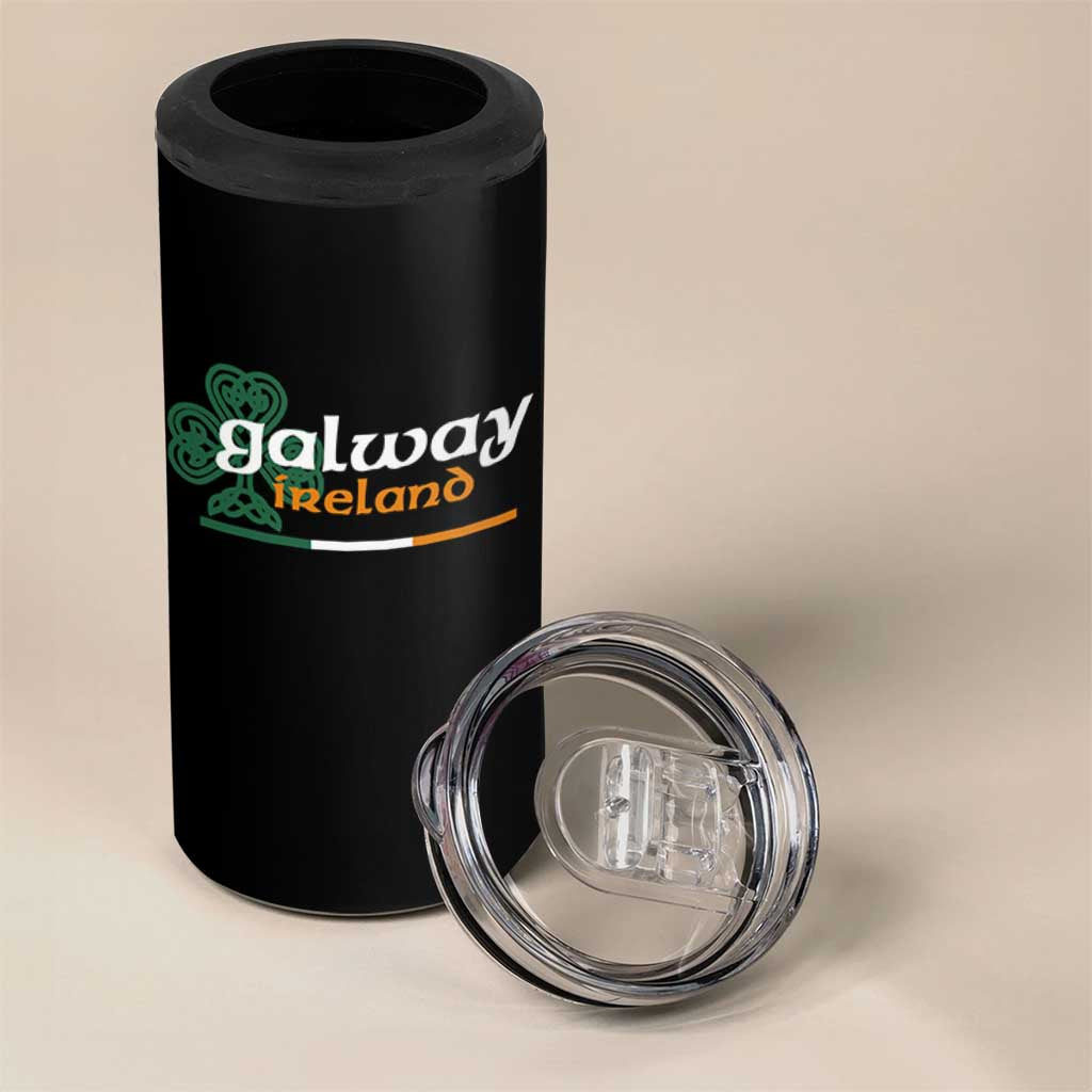 Galway Ireland 4 in 1 Can Cooler Tumbler Irish City Souvenir St Patricks Day Celtic Shamrock