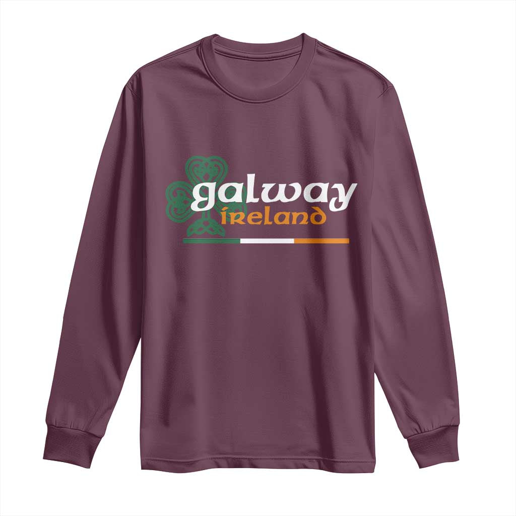 Galway Ireland Long Sleeve Shirt Irish City Souvenir St Patricks Day Celtic Shamrock