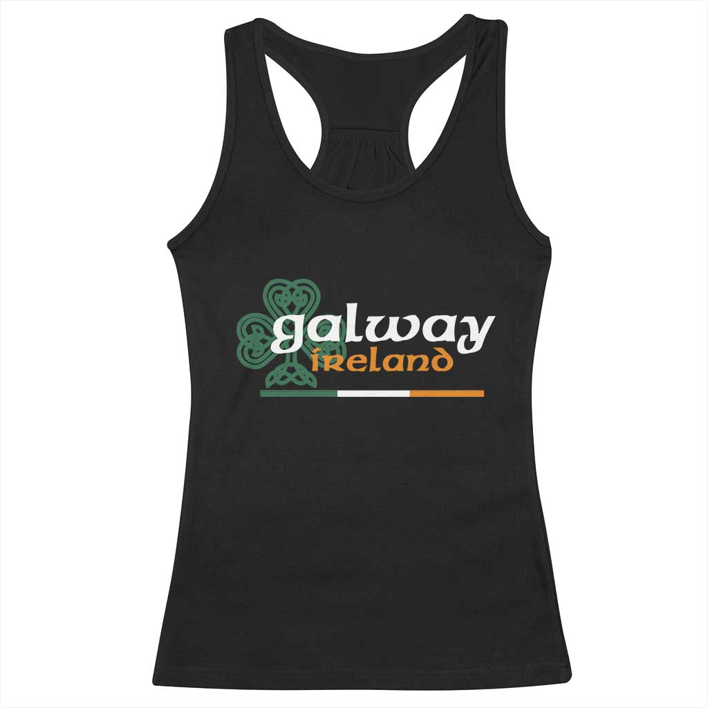 Galway Ireland Racerback Tank Top Irish City Souvenir St Patricks Day Celtic Shamrock