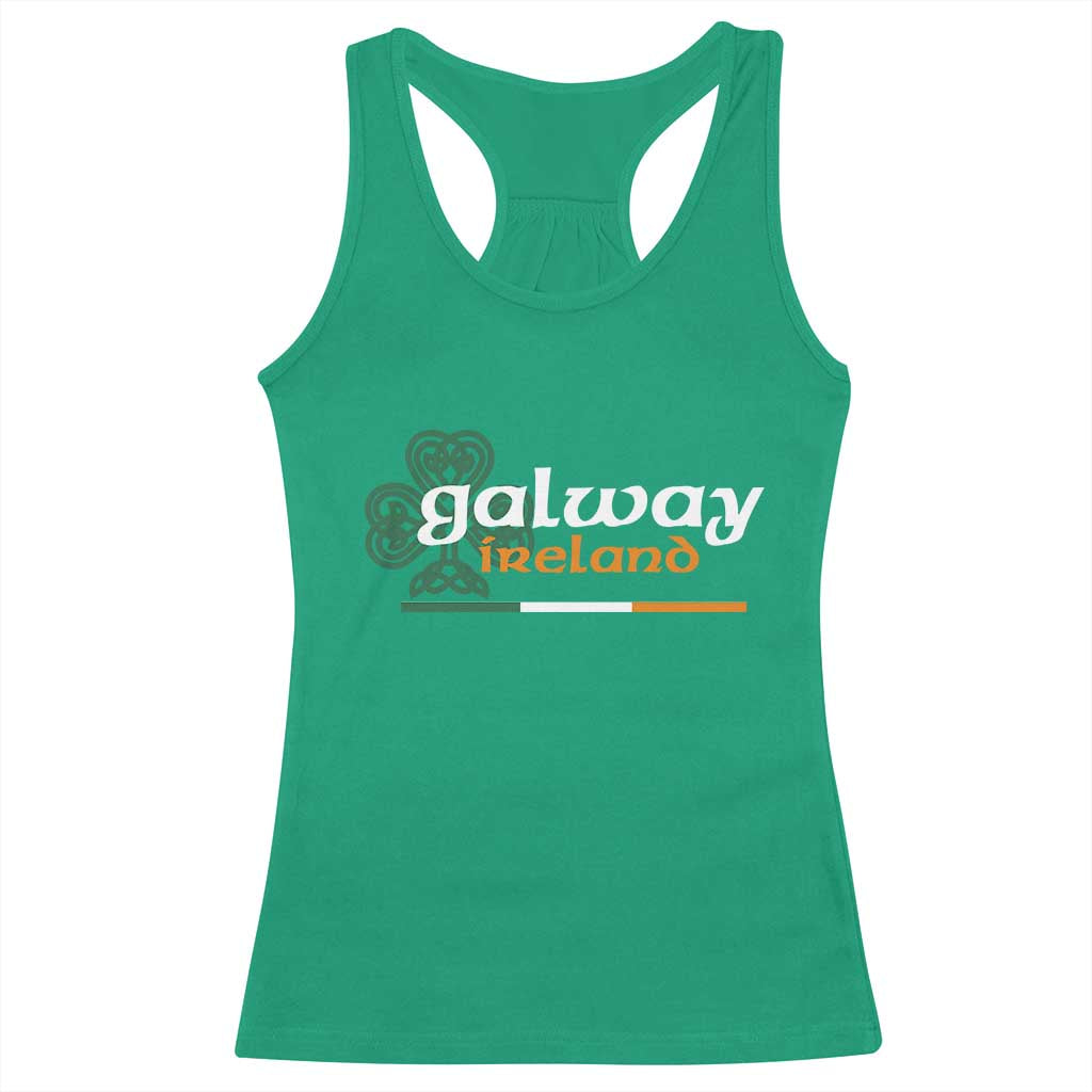 Galway Ireland Racerback Tank Top Irish City Souvenir St Patricks Day Celtic Shamrock