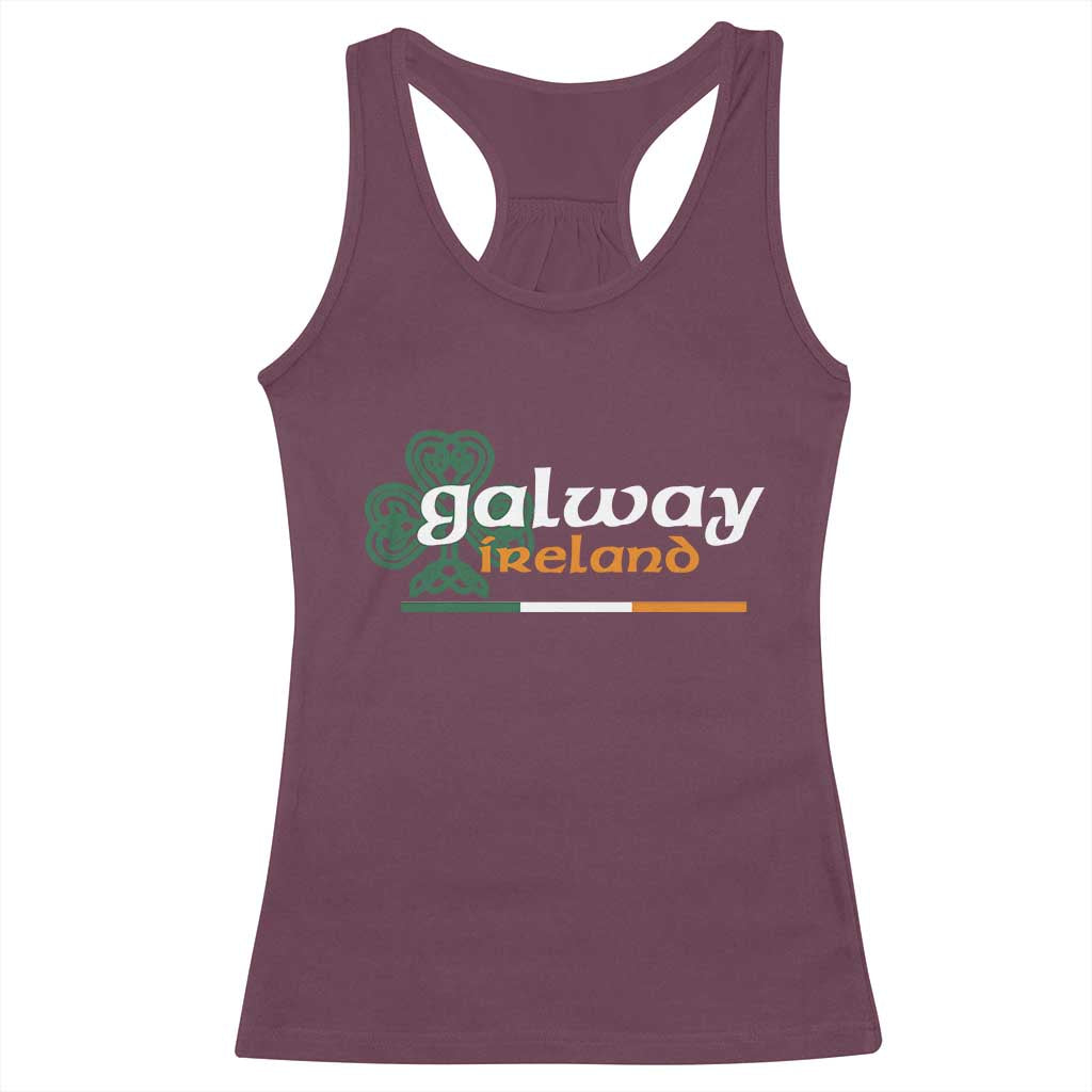 Galway Ireland Racerback Tank Top Irish City Souvenir St Patricks Day Celtic Shamrock