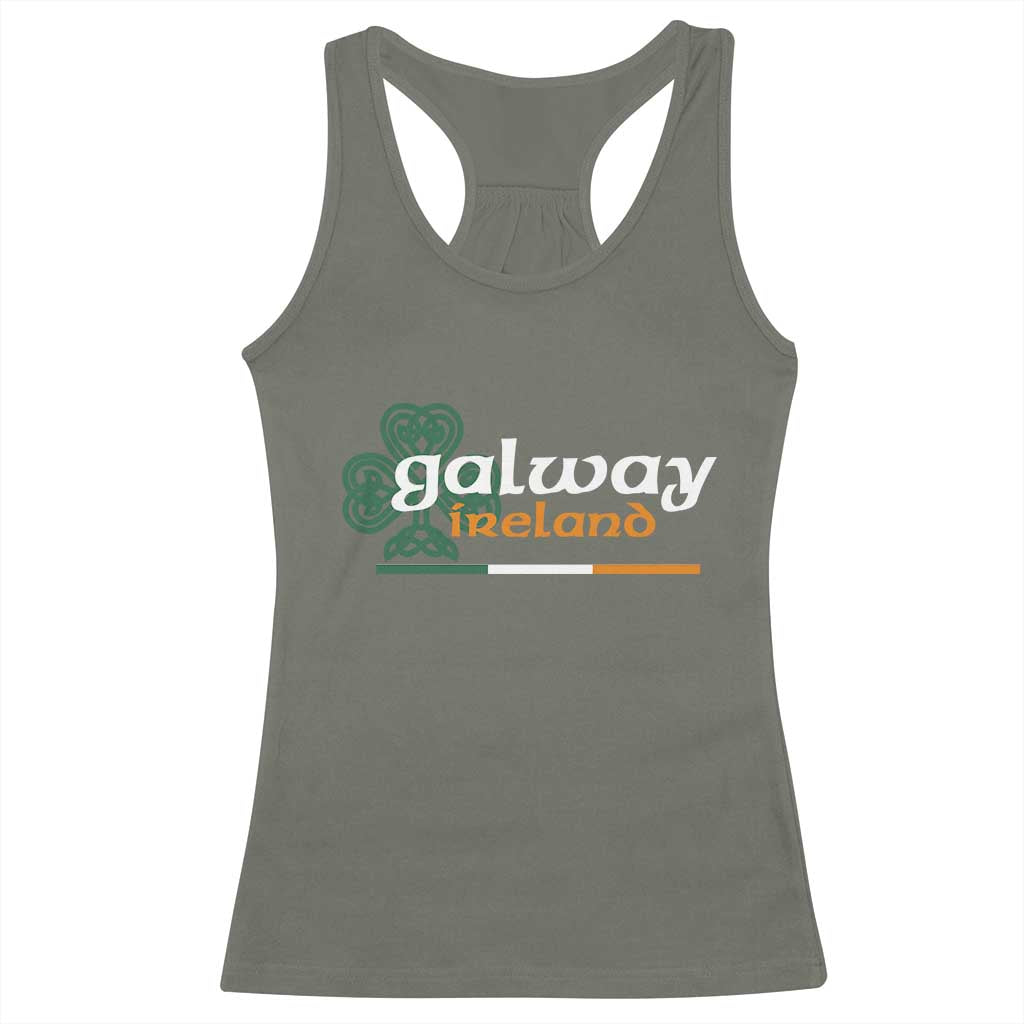 Galway Ireland Racerback Tank Top Irish City Souvenir St Patricks Day Celtic Shamrock