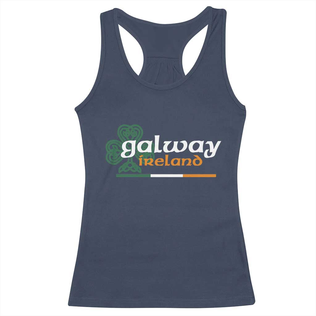 Galway Ireland Racerback Tank Top Irish City Souvenir St Patricks Day Celtic Shamrock