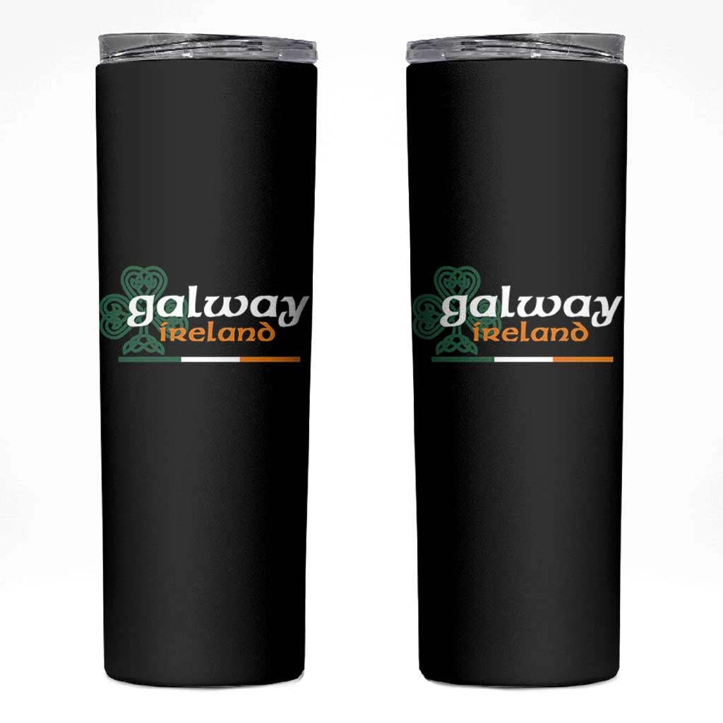 Galway Ireland Skinny Tumbler Irish City Souvenir St Patricks Day Celtic Shamrock
