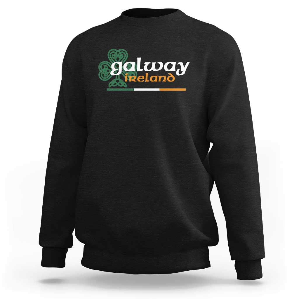 Galway Ireland Sweatshirt Irish City Souvenir St Patricks Day Celtic Shamrock