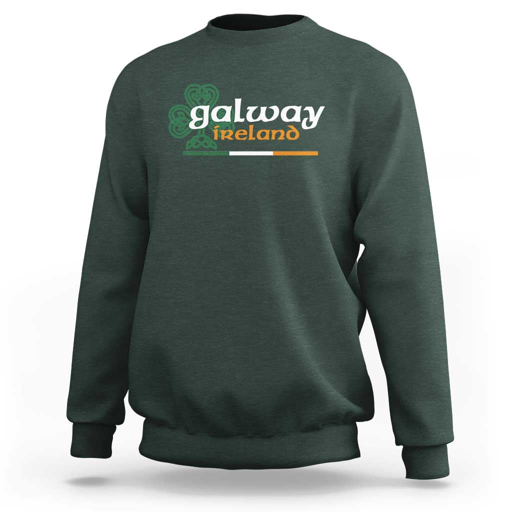 Galway Ireland Sweatshirt Irish City Souvenir St Patricks Day Celtic Shamrock