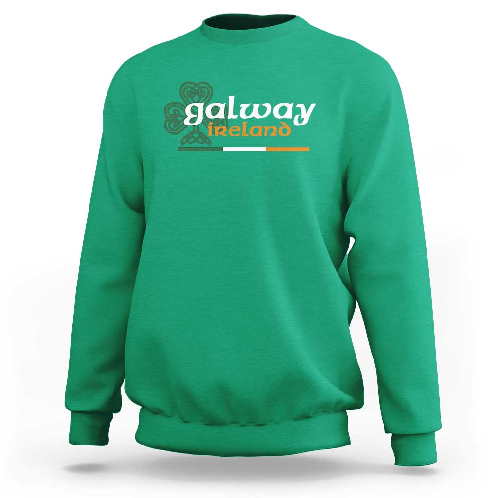 Galway Ireland Sweatshirt Irish City Souvenir St Patricks Day Celtic Shamrock