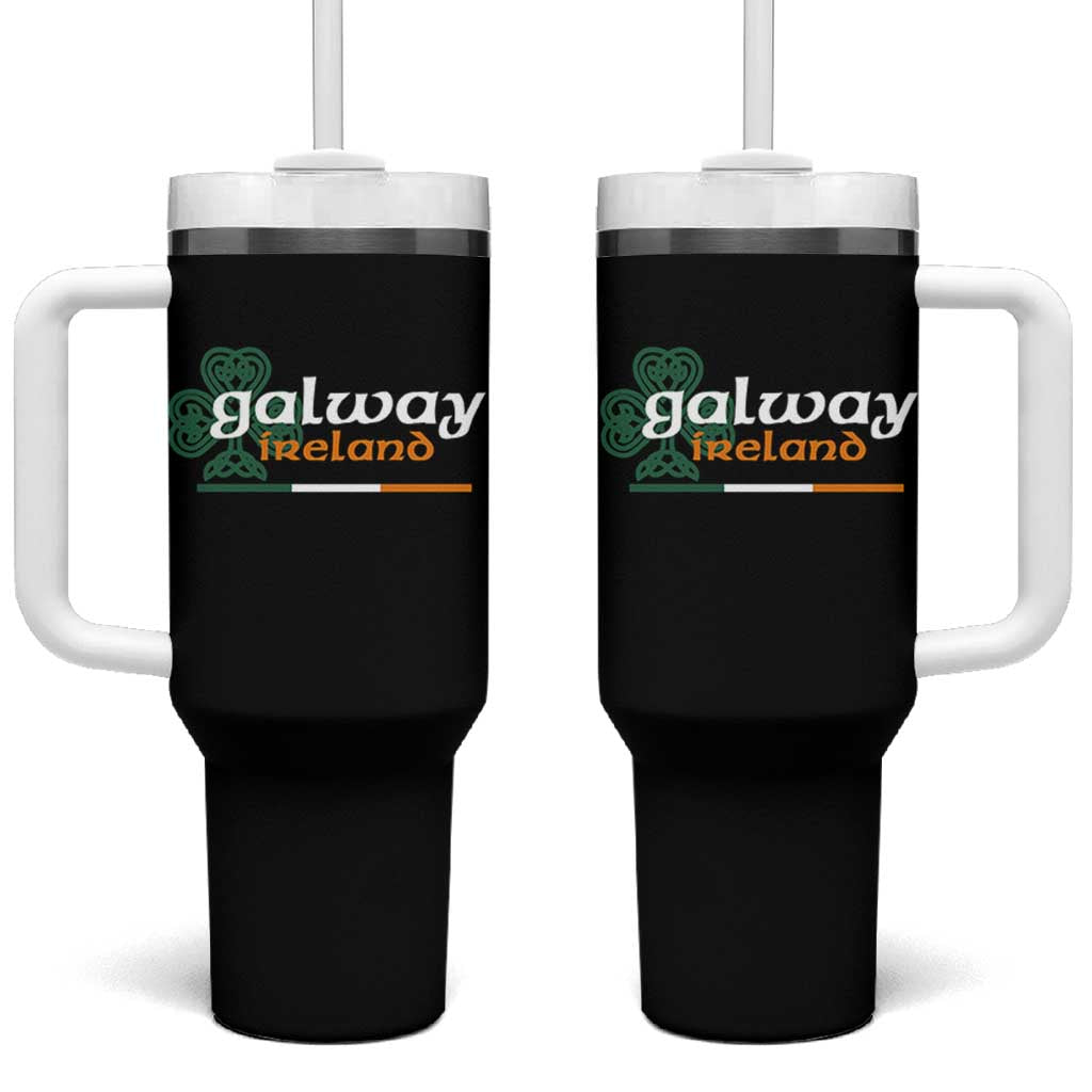 Galway Ireland Tumbler With Handle Irish City Souvenir St Patricks Day Celtic Shamrock