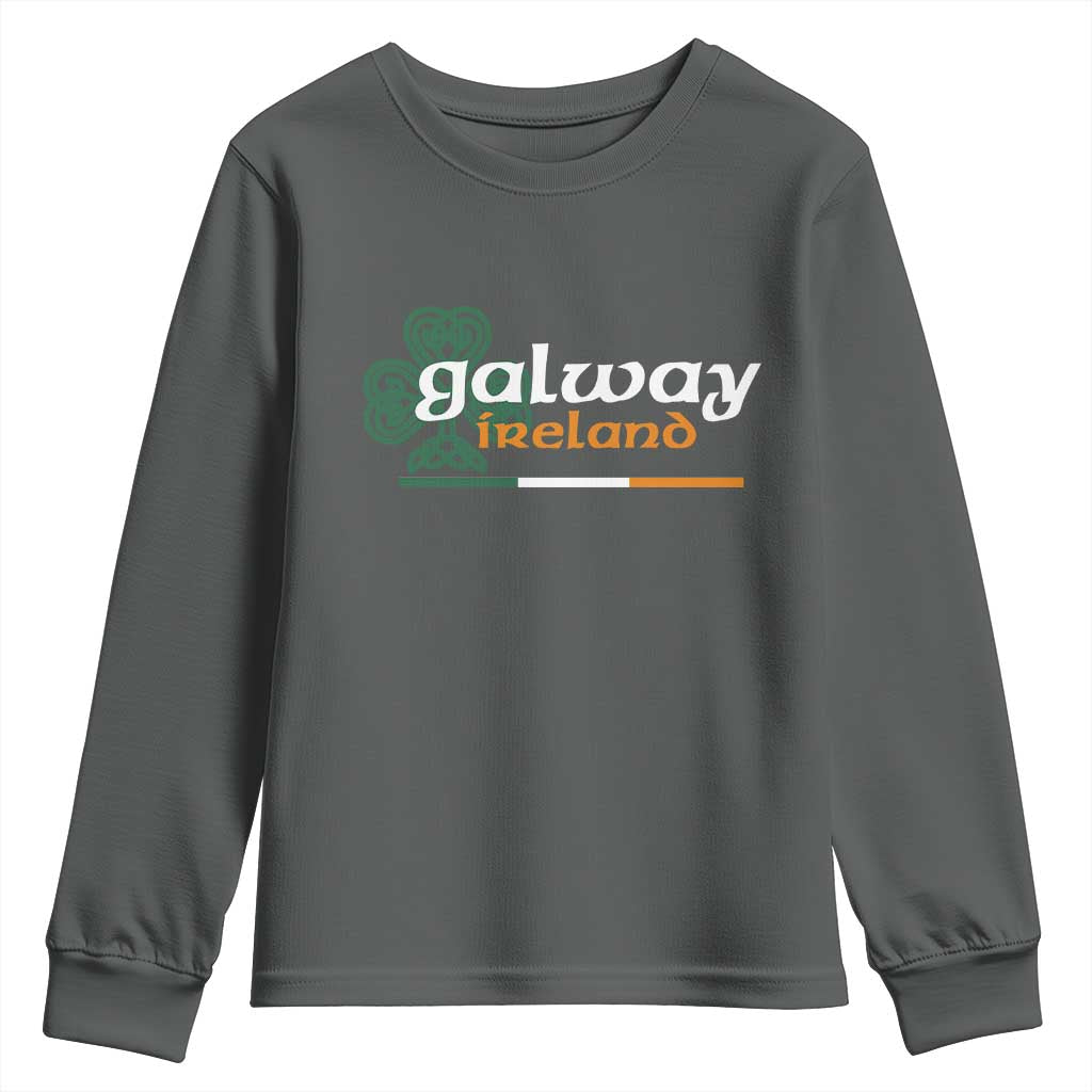 Galway Ireland Youth Sweatshirt Irish City Souvenir St Patricks Day Celtic Shamrock