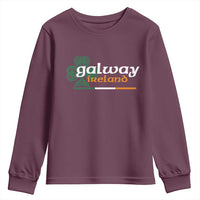 Galway Ireland Youth Sweatshirt Irish City Souvenir St Patricks Day Celtic Shamrock