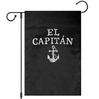 El Capitan Garden Flag Funny Boat Captain Vintage Anchor