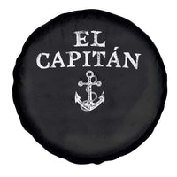 El Capitan Spare Tire Cover Funny Boat Captain Vintage Anchor