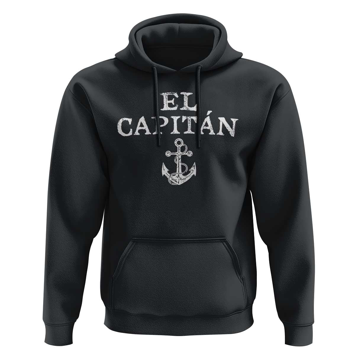 El Capitan Hoodie Funny Boat Captain Vintage Anchor
