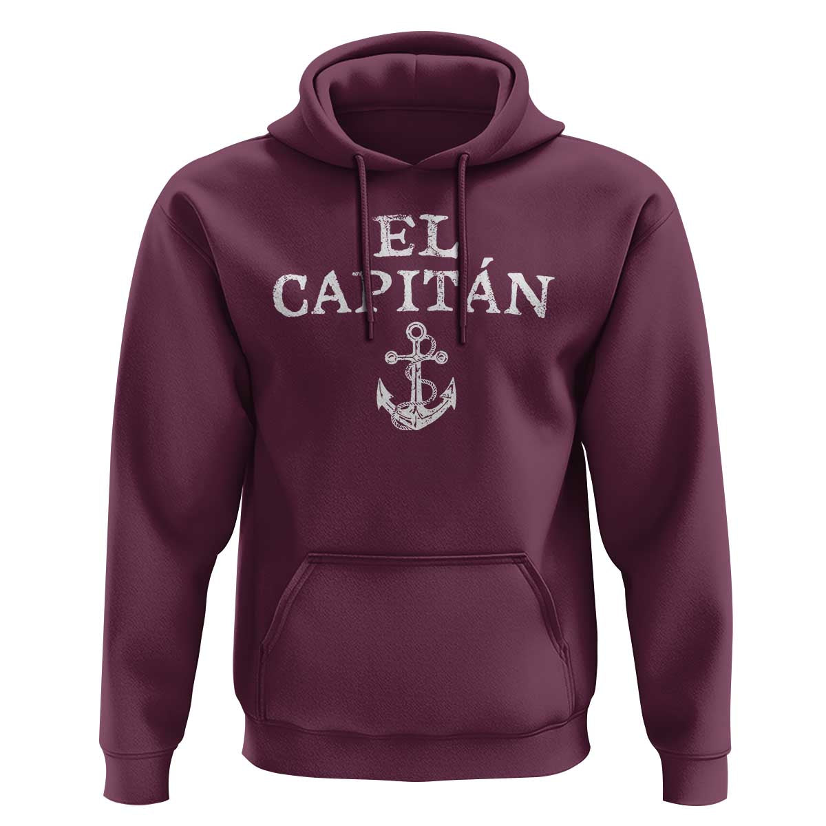 El Capitan Hoodie Funny Boat Captain Vintage Anchor