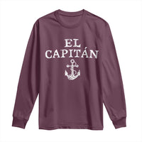 El Capitan Long Sleeve Shirt Funny Boat Captain Vintage Anchor