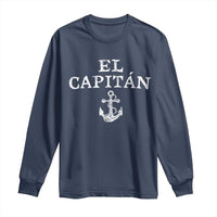 El Capitan Long Sleeve Shirt Funny Boat Captain Vintage Anchor