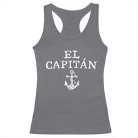 El Capitan Racerback Tank Top Funny Boat Captain Vintage Anchor